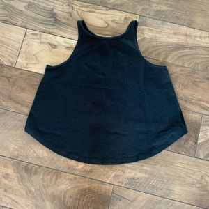 Lululemon black low high tank
